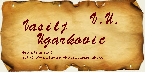 Vasilj Ugarković vizit kartica